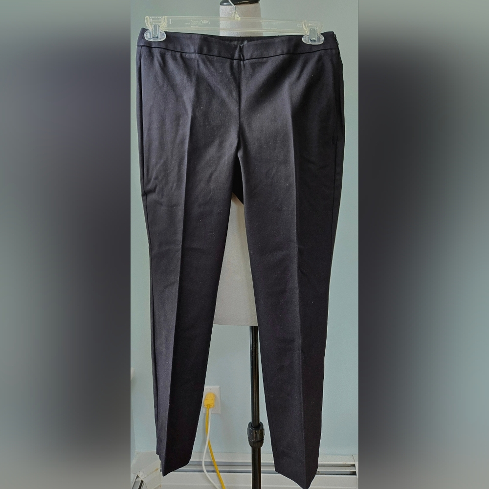 *final price* Talbots Chatham Ankle black pants side zip sz 6P